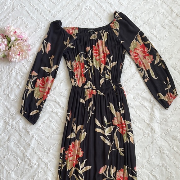 Billabong Off The Shoulder Floral Maxi Dress M - Picture 2 of 6